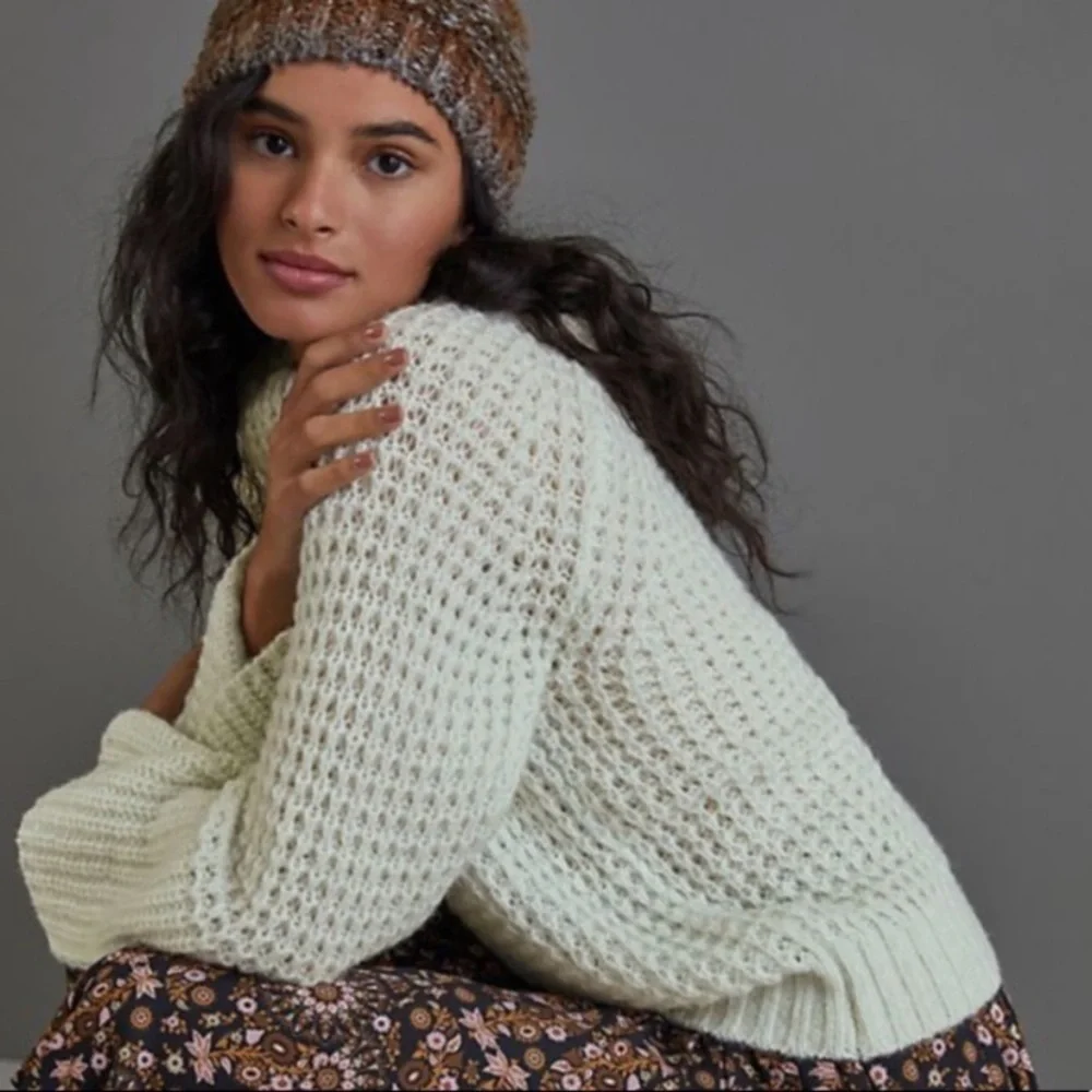 NWT Anthro Maeve Dionne Knit Bell Sleeve Sweater